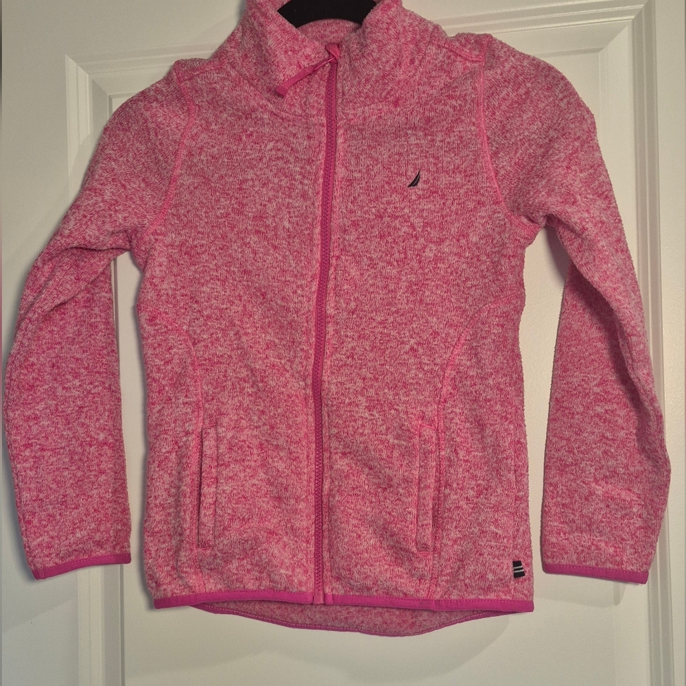 Nautica Girls Pink Zip-Up Jacket